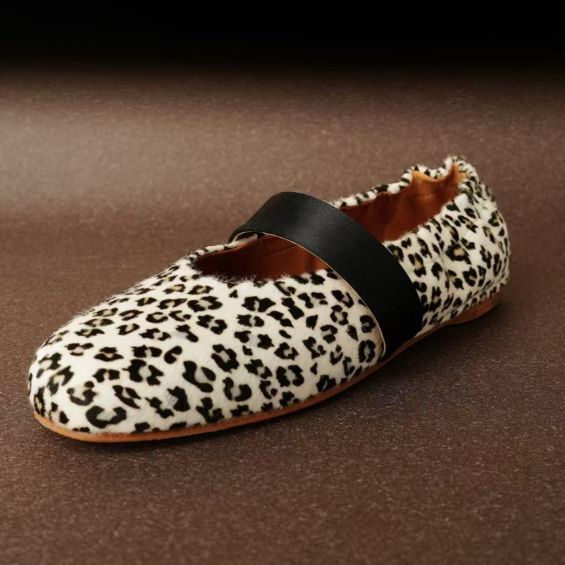 Mary Jane Shoes - Роскошные дизайнерские балетки Женская мода Леопардовый