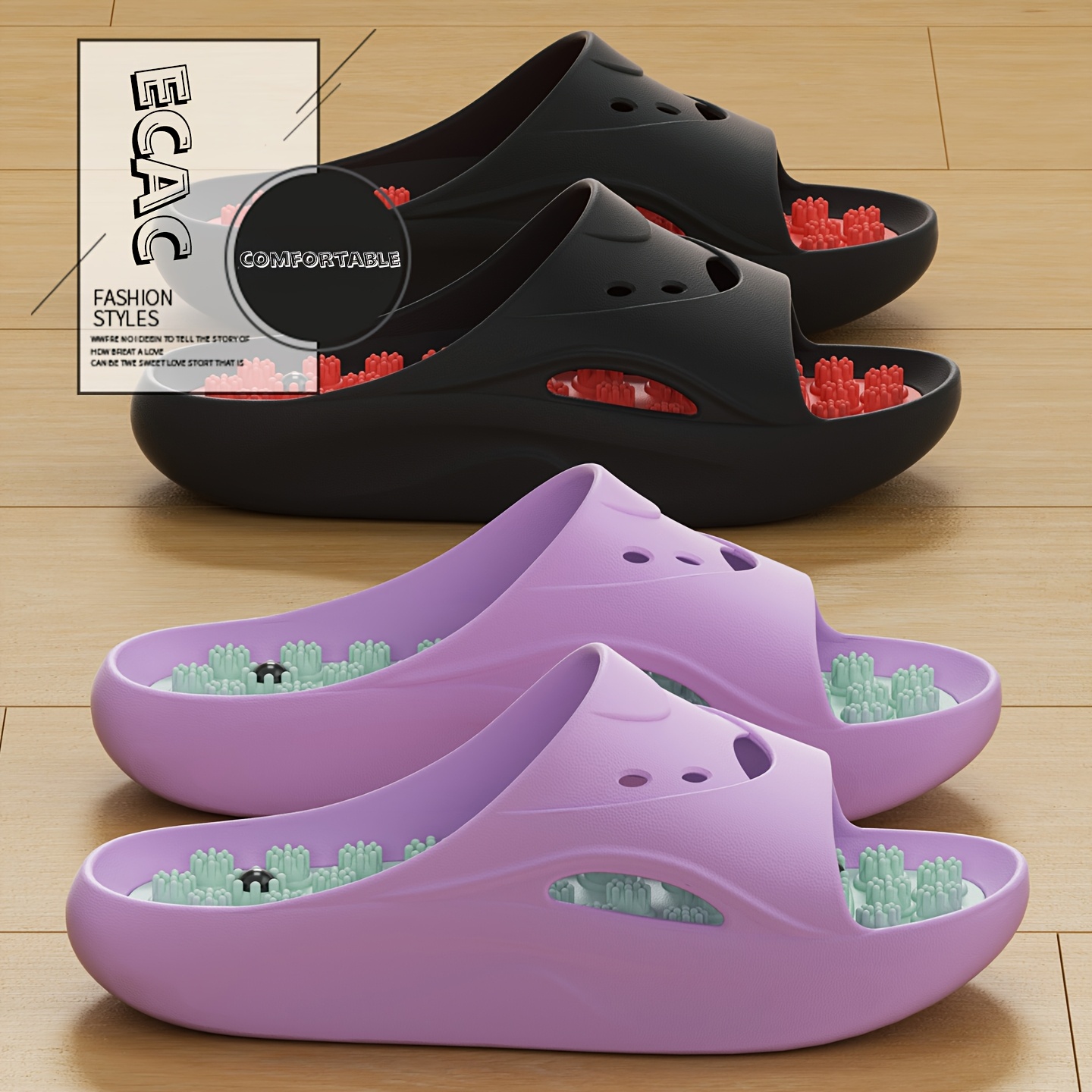 Women'S Shoes Non Slip - Женские и мужские массажные тапочки из
