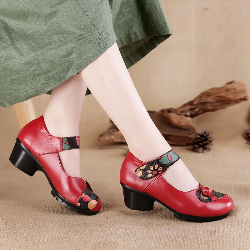 Mary Jane Shoes - Женские туфли на танкетке, роскошные дизайнерские