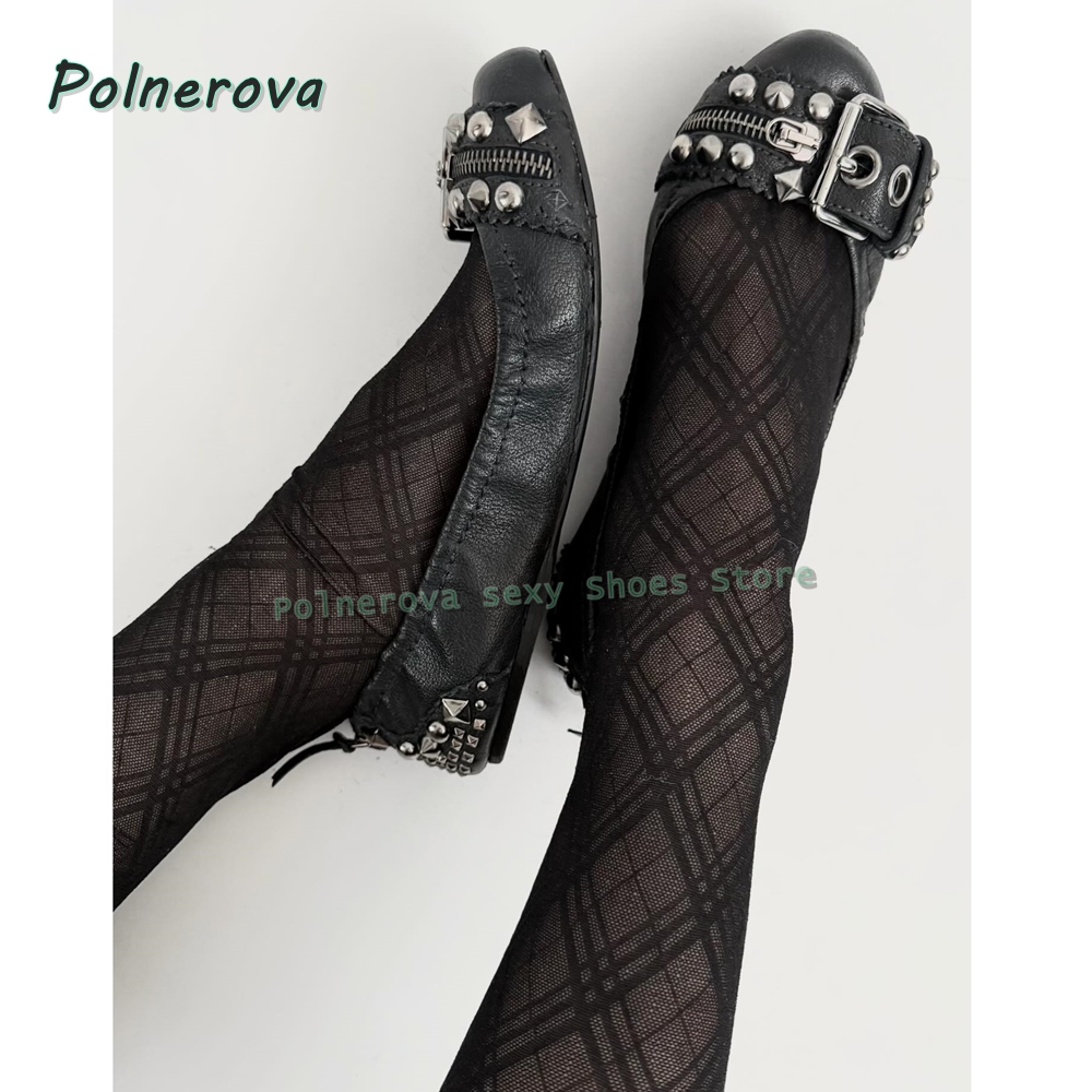 Mary Jane Shoes - Туфли Мэри Джейн с заклепками и