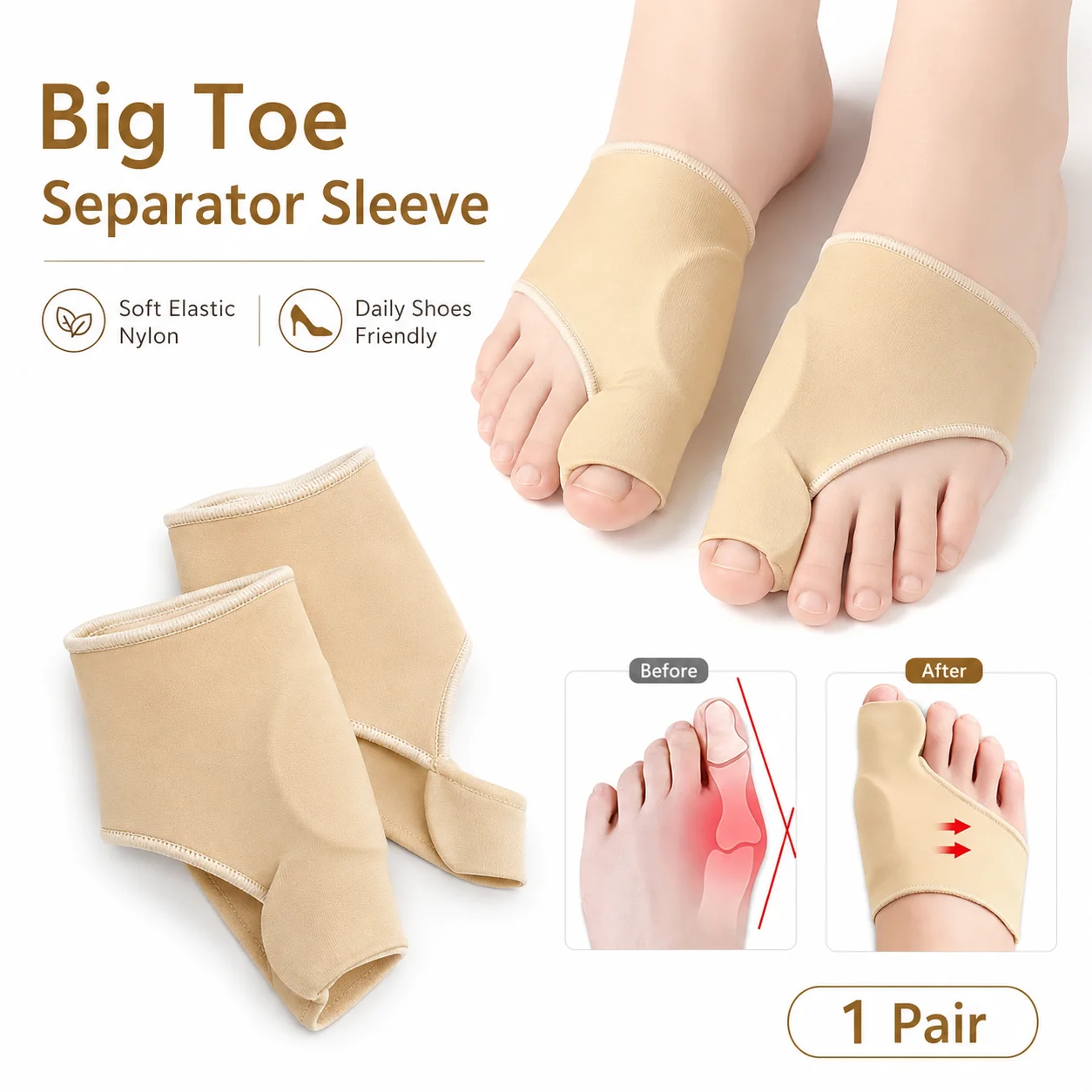 Women'S Shoes For Bunions - Разделитель для пальцев ног, защита от
