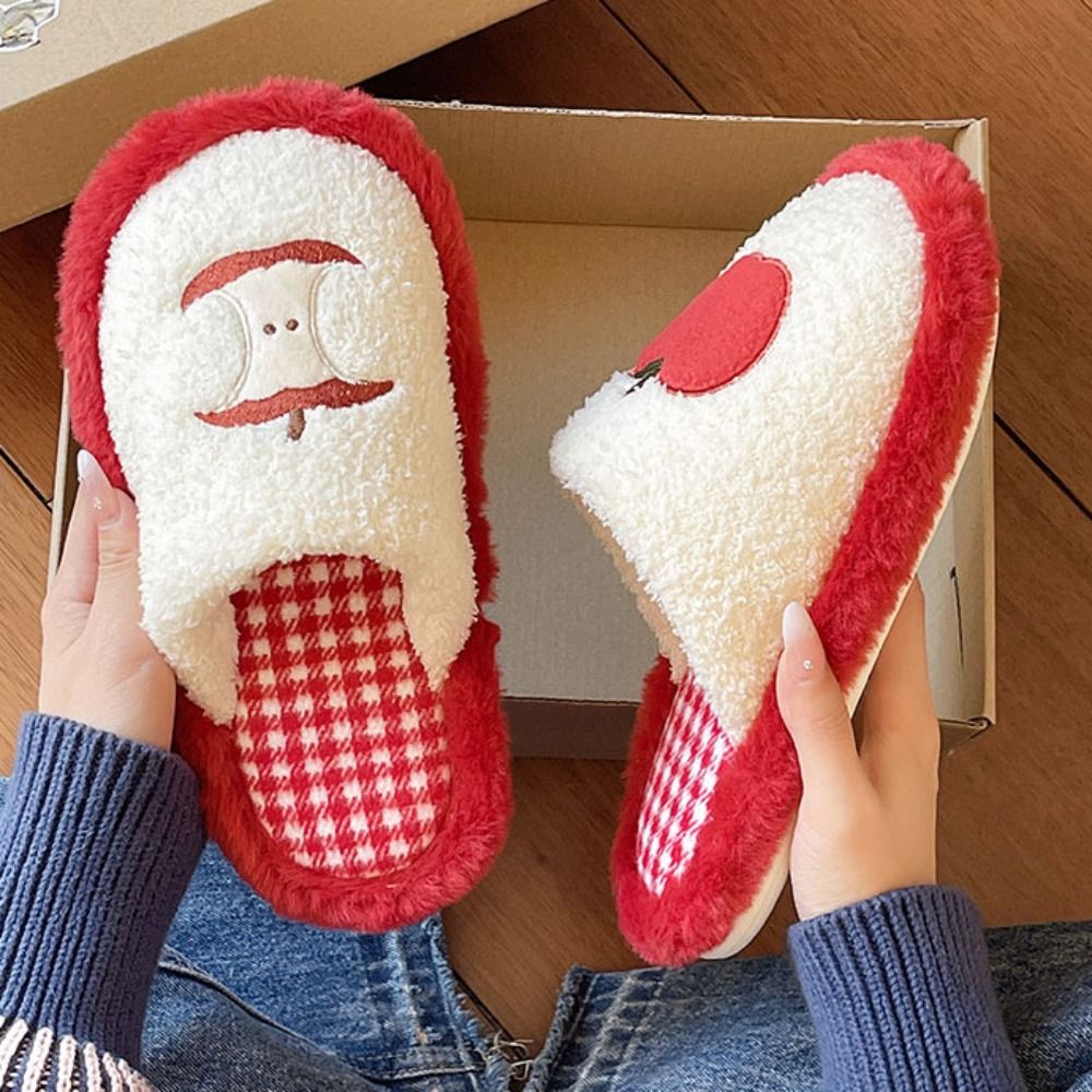 Women Shoes Winter - Модные тапочки с сетчатым узором, милые,