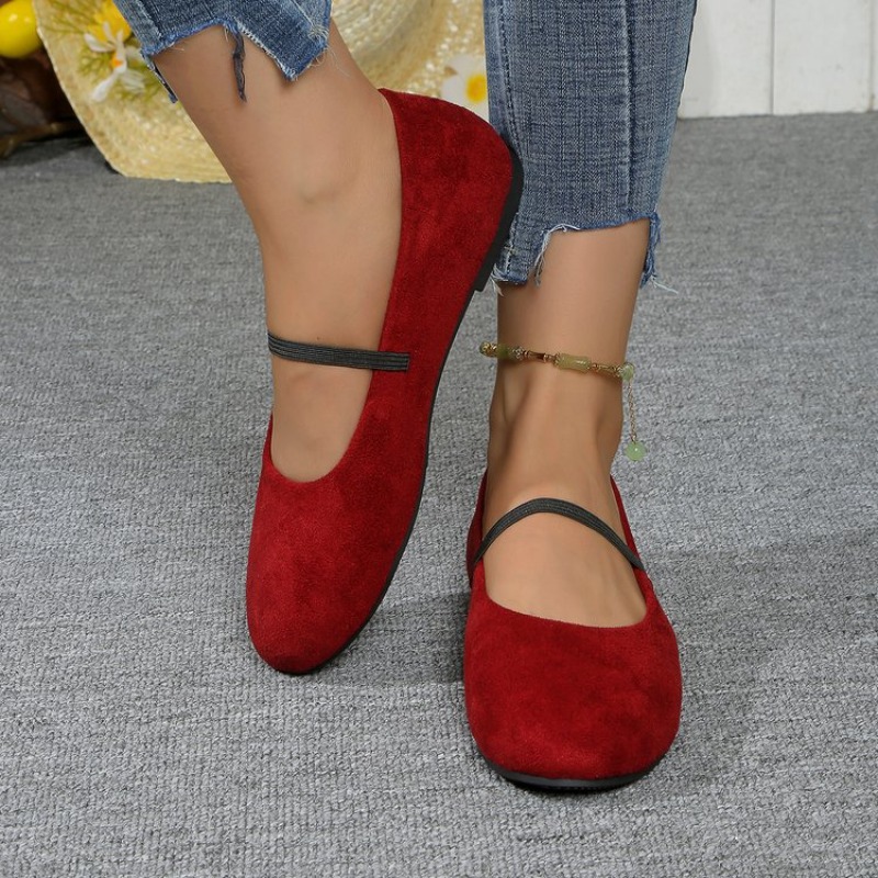 Mary Jane Shoes - Женские балетки с круглым носком и