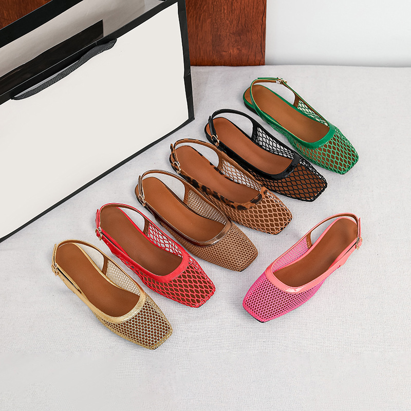 Сетчатые квадратные шлепанцы-с – обзор и цена Women Shoes Japan