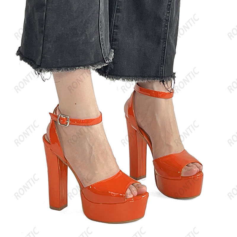 Rontic женские летние сандалии – обзор и цена Peep Toe Heels