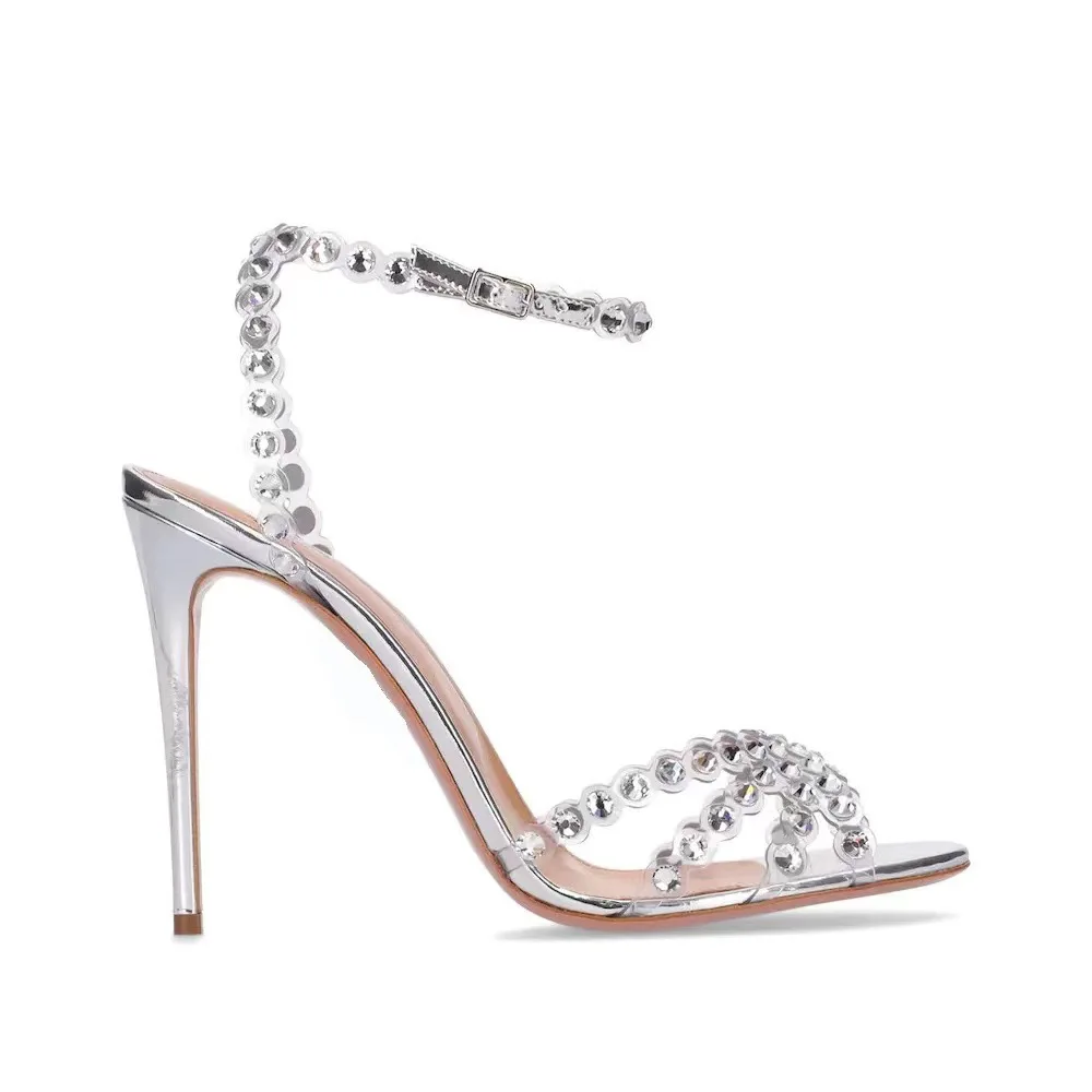 Элегантные серебристые босонож – обзор и цена Women'S Shoes Peep Toe