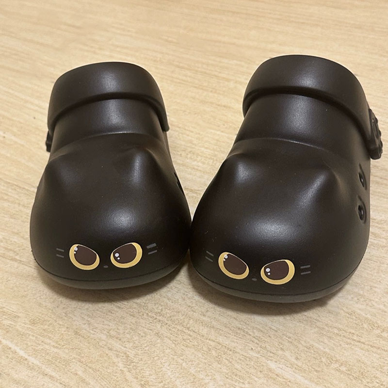 Новые креативные тапочки-котик – обзор и цена Women Shoes Black